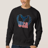 Perfect American Flag Eagle Art - Amerikaanse vlag Trui (Voorkant)