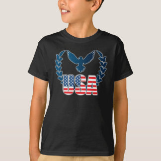 Perfect American Flag Eagle Art - USA flag T-shirt