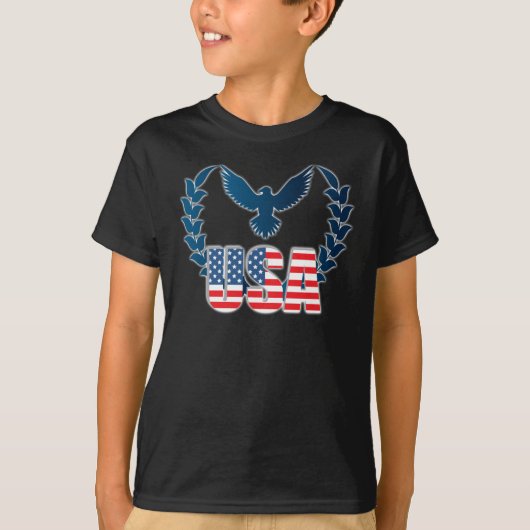 Perfect American Flag Eagle Art - USA flag T-shirt (Voorkant)