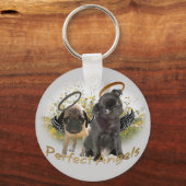 Perfect Angel Pugs Sleutelhanger (Voorkant)