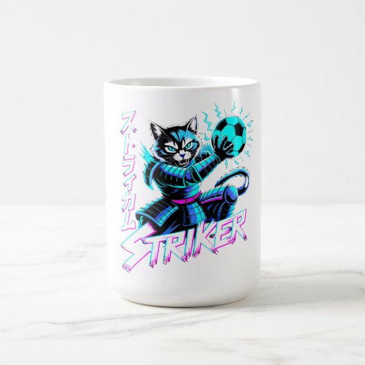 Perfect Anime Gamer Gift for Soccer Fans & Cat Lov Koffiemok (Center)