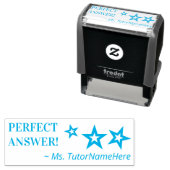 "PERFECT ANTWOORD!" Educator Rubber Stamp Zelfinktende Stempel (In situ)