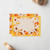 Perfect Autumn Note Card Notitiekaartje (Voorkant / Achterkant in situ)