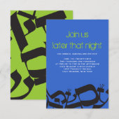 PERFECT BALANCE Bar Bat Mitzvah Party-kaart Kaart (Voorkant / Achterkant)