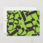 PERFECT BALANCE Bar Bat Mitzvah RSVP-kaart RSVP Kaartje (Achterkant)