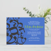 PERFECT BALANCE Bar Bat Mitzvah Uitnodiging (Staand voorkant)