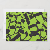 PERFECT BALANCE Bar Bat Mitzvah Uitnodiging (Achterkant)