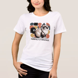 Perfect Bauhaus Ragdoll Cat Modern Art T-shirt