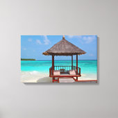 Perfect Beach Hut Canvas Afdruk (Voorkant)