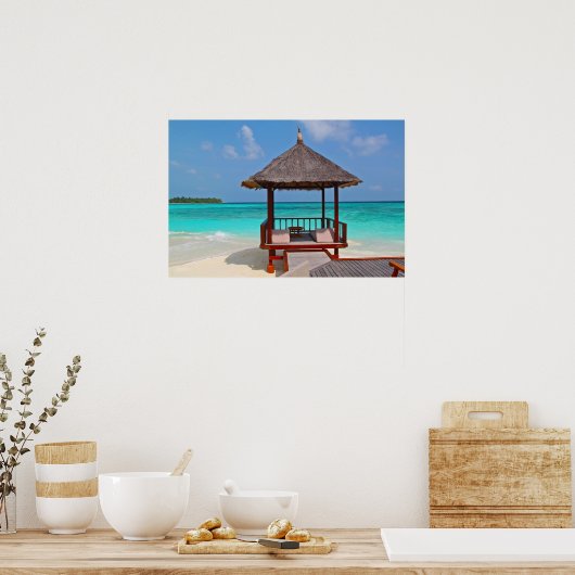 Perfect Beach Hut Poster (Keuken)