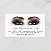 Perfect Beauty Makeup Services Lashes Visitekaartje (Voorkant)