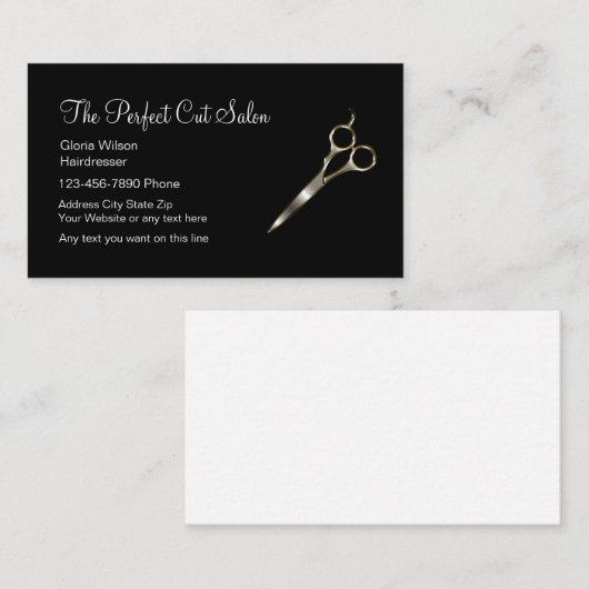 Perfect Beauty Salon Visitekaartjes (Voorkant / Achterkant)