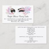 Perfect Beauty Studio Services Lashes Makeup Visitekaartje (Voorkant / Achterkant)