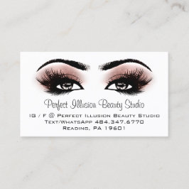 Perfect Beauty Studio Services Lashes Roos Visitekaartje