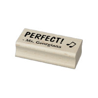 "PERFECT!" Bevestiging Rubberstempel