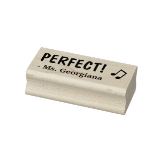 "PERFECT!" Bevestiging Rubberstempel