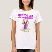 Perfect BI: niet te homo of te hetero kat T-shirt (Voorkant)