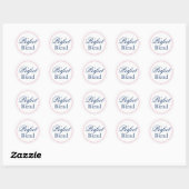 "Perfect Blend" bruiloft Sticker - Blush Pink/Navy (Vel)