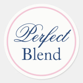 "Perfect Blend" bruiloft Sticker - Blush Pink/Navy