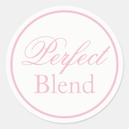 "Perfect Blend" bruiloft Sticker - Blush Pink/Navy