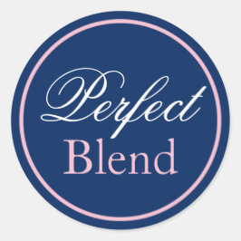"Perfect Blend" bruiloft Sticker - Blush Pink/Navy