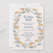 Perfect Blend Koffie en Thee Bruiloft Borrel  Kaart (Voorkant)
