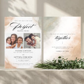 Perfect Blend Union Elegante Save The Date Kaart