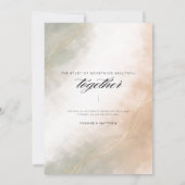 Perfect Blend Union Elegante Save The Date Kaart (Achterkant)