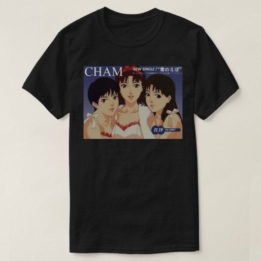 Perfect Blue Cham Poster Sticker T-shirt (Design voorkant)