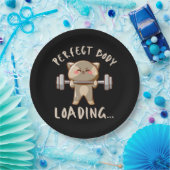Perfect body loading... papieren bordje (Feest)