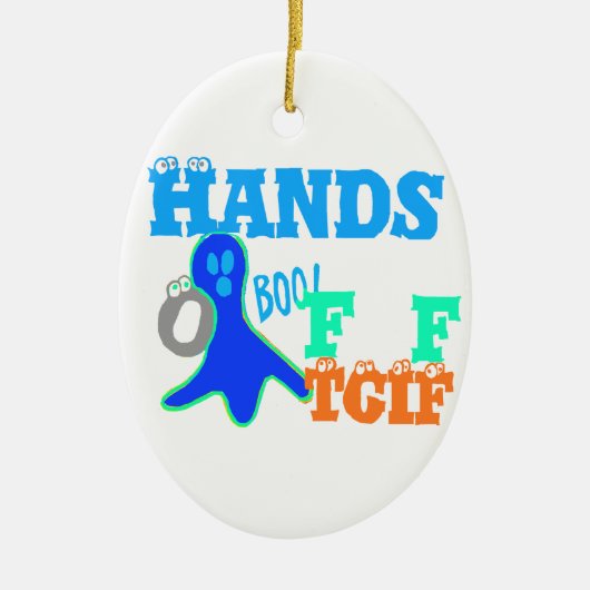 Perfect Boo. TGIF-Bedankt God zij zijn vrijdag Hak Keramisch Ornament (Voorkant)