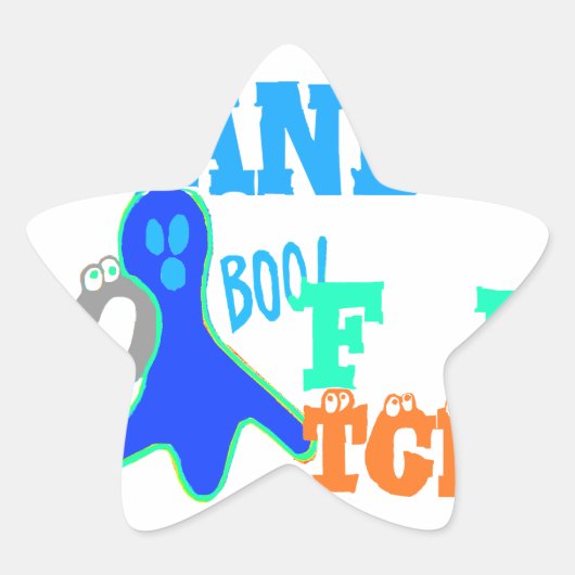 Perfect Boo. TGIF-Bedankt God zij zijn vrijdag Hak Ster Sticker (Voorkant)