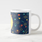 Perfect Bunny Rabbit geometrisch patroon Grote Koffiekop (Rechts)
