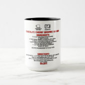 Perfect cadeau/chocolade kersenbrownie in een Mok (Midden)