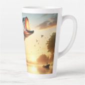 Perfect cadeau voor Anglers en vissers Latte Mok (Rechts)