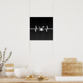 Perfect cadeau voor die Drummer die je kent. Poster (Keuken)