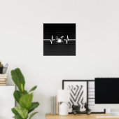 Perfect cadeau voor die Drummer die je kent. Poster (Thuiskantoor)