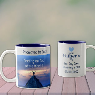 Perfect cadeau voor een nieuwe vader. Two-Tone Cof Tweekleurige Koffiemok