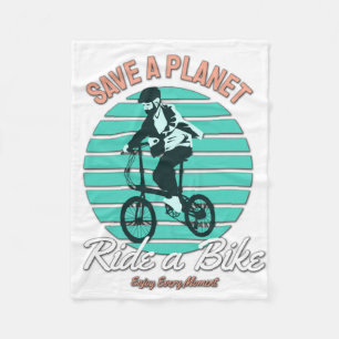 Perfect cadeau voor fietsenlang - bespaar een plan fleece deken