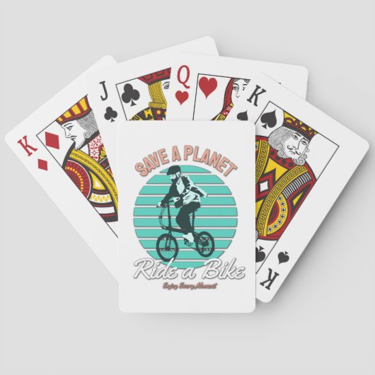 Perfect cadeau voor fietsenlang - bespaar een plan pokerkaarten (Achterkant)