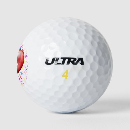 Perfect cadeau voor Golfer Happy Birthday-ballonne Golfballen (Logo)
