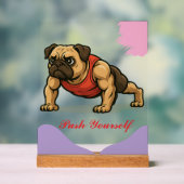 "Perfect Cadeau voor Gym Buffs & Hondenliefhebbers Acryl Bord (Neutraal)