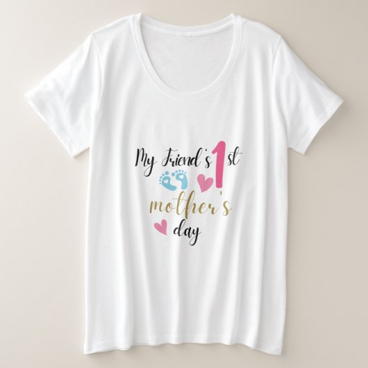 Perfect cadeau voor mama grote maat t-shirt (Design voorkant)