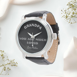 Perfect cadeau voor opa: "Je bent geliefd" Pols Horloge