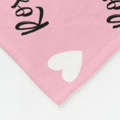 Perfect cadeau voor pasgeborenen en peuters" fleece deken (Hoek)