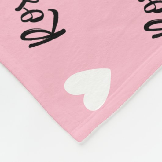 Perfect cadeau voor pasgeborenen en peuters" fleece deken (Hoek)