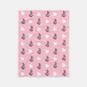 Perfect cadeau voor pasgeborenen en peuters" fleece deken (Voorkant)