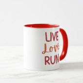 Perfect cadeau voor Runners Valentijn's Day gesche Mok (Voorkant rechts)