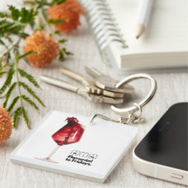 Perfect cadeau voor wijnliefhebbers, Elegant Sleutelhanger