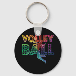 Perfect cadeaukleurstof voor volleybal voor Tiener Sleutelhanger